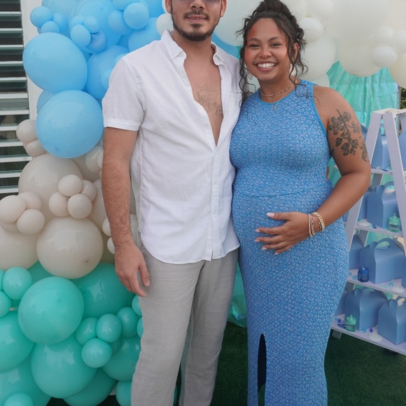 FREE PEOPLE Mindy Backless Midi Dress in Blue SZ M - Picture 3 of 5